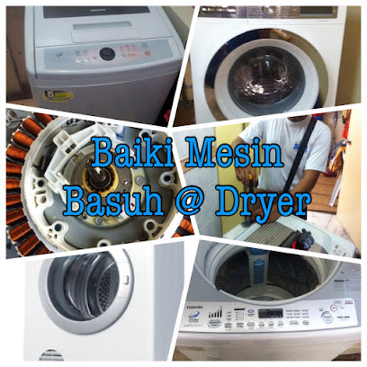 Kolaj kerja pembaikan mesin basuh dan dryer oleh FixGuruRepair